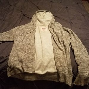 Grey zip up sweatshirt